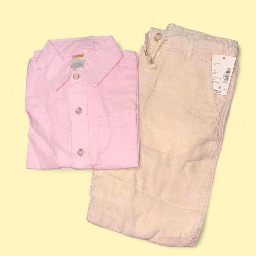 Gymboree Kids Pink and Cream Bundle - Size 7